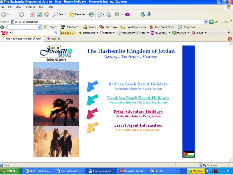CD for Jordan Sinai Hotels & Tours
